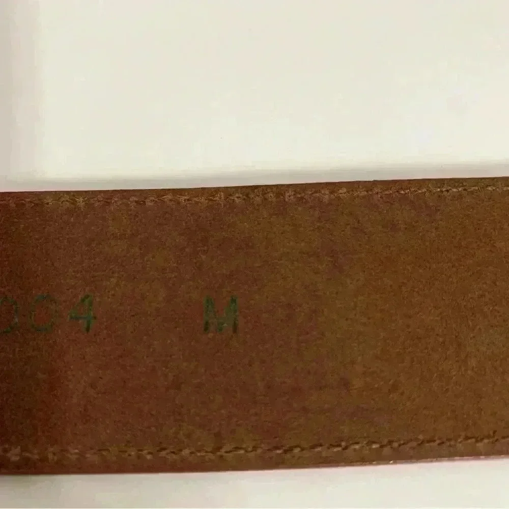 Linea Pelle Genuine Leather Brown Belt Size Medium